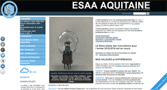 Desktop Screenshot of esaa-aquitaine.com