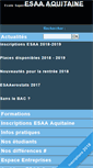 Mobile Screenshot of esaa-aquitaine.com