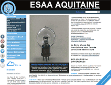 Tablet Screenshot of esaa-aquitaine.com